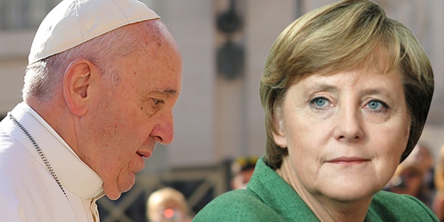 Papa’dan ‘Merkel’ itirafı: Fırçayı bastı