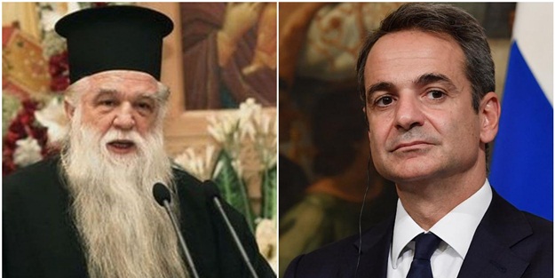 Papaz, Yunanistan Başbakanı Miçotakis'i aforoz etti