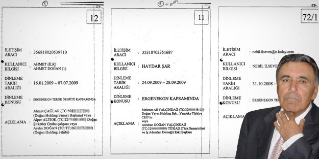 Paralel Çete Aydın Doğan'ı da kızını da damadını da dinlemiş!