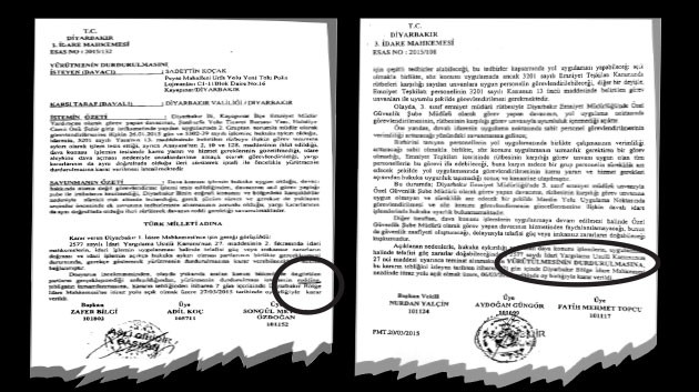 Paralel direnişe yargı desteği