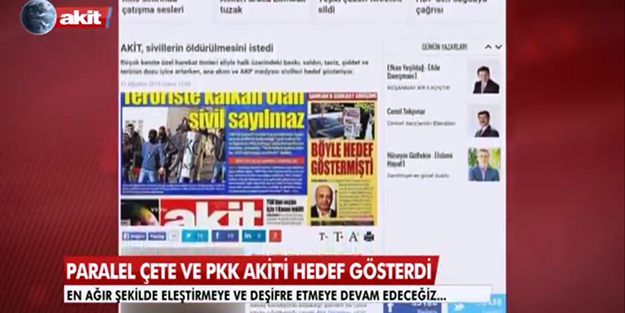 Paralel - PKK elele yürüdüler Akit'e!