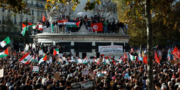 Paris Filistin için ayağa kalktı