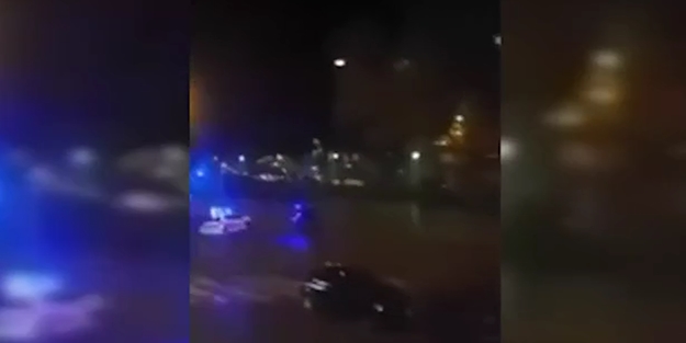 Paris saldırısında çatışma anı kamerada