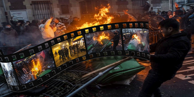 Paris’i yakıp yıktılar Türkiye’ye iftira attılar