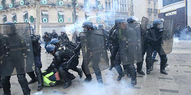 Paris'te gözaltı sayısı 95'e çıktı