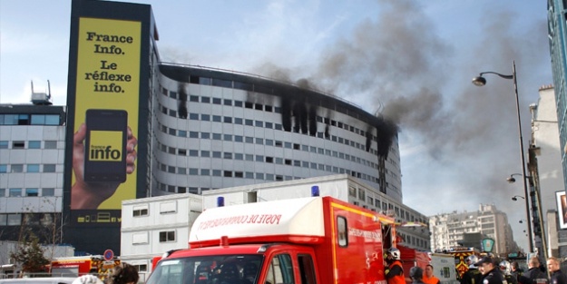 Paris'teki radyoevinde yangın çıktı