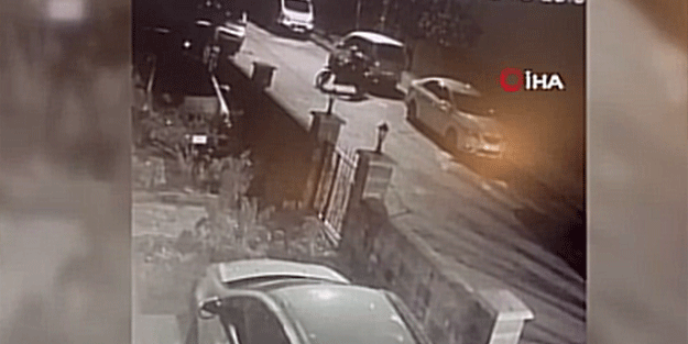 Park halindeki motosikleti böyle çaldılar