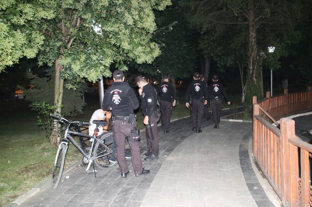 Parklar Gece kartallarıyla denetlendi 