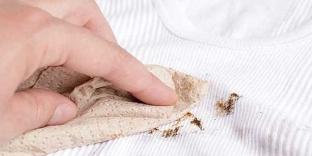 Pas lekesini çıkarmak için...