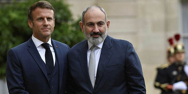 Paşinyan destek için Macron'a koştu