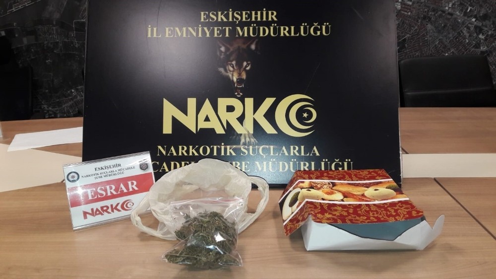 Pasta kutusunda uyuşturucu 