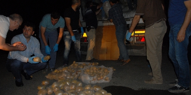 Patates çuvallarından 150 kilo eroin çıktı