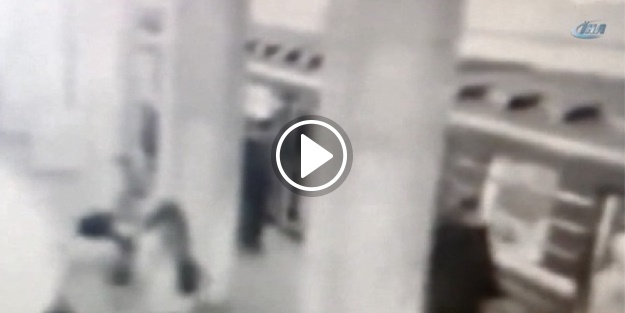Patlama anı kamerada!