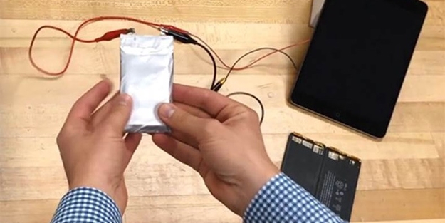 Patlama riski olmayan ve normalden iki kat fazla kapasiteli batarya geliştirildi