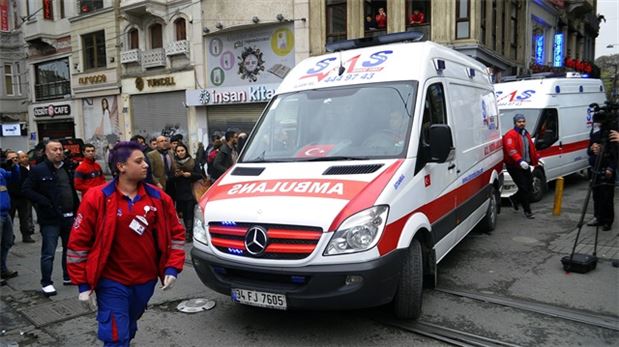 Patlamaya 28 ambulansla müdahale edildi