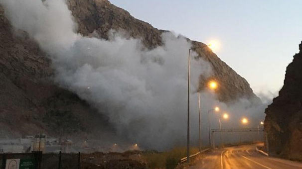 Patlatılan dinamit, deprem etkisi meydana getirdi