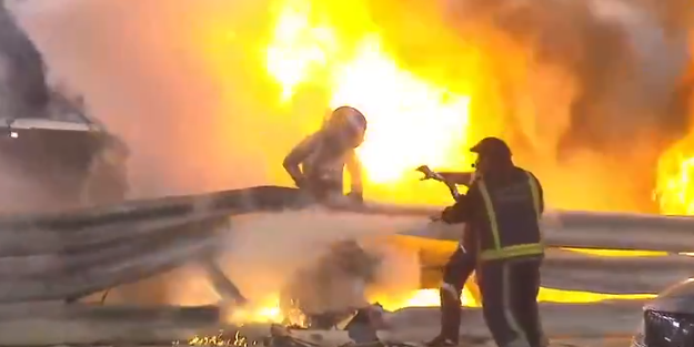 Patlayan aracın içinden çıkan F1 pilotundan ilk açıklama