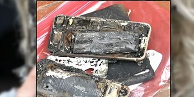 Patlayan iPhone tanınmaz hale geldi!