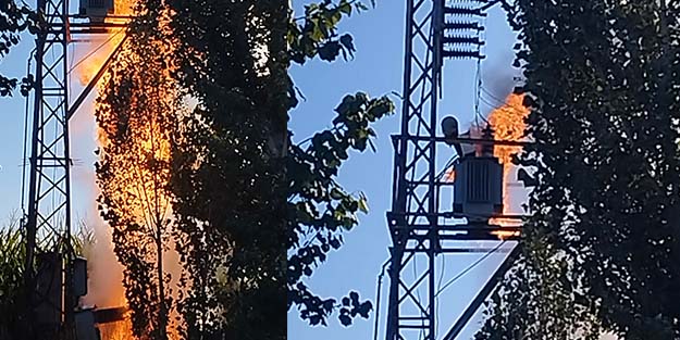 Patlayan trafo korku dolu anlar yaşattı! Ekipler sevk edildi