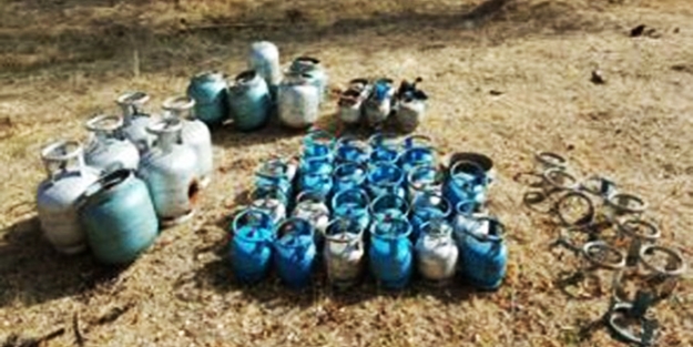 Patlayıcı düzenekli 11 tüp ele geçirildi