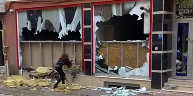 Patronuna kızdı bakın iş yerini ne hale getirdi!