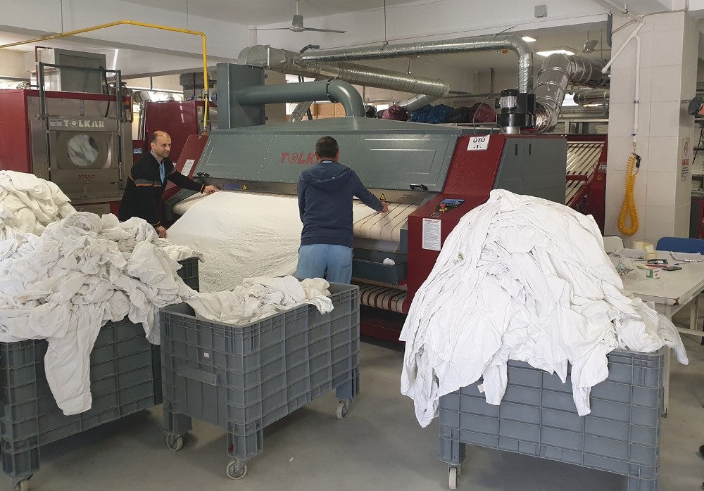 PAü Hastanesi’ne modern çamaşırhane 