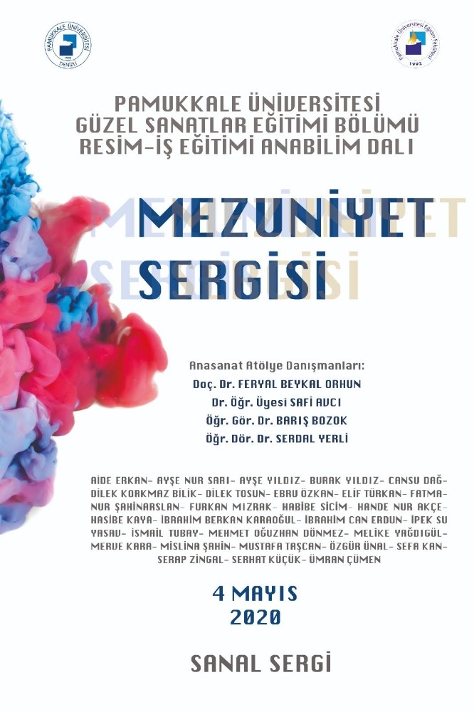 PAÜ’nün bu yıl ki Mezuniyet Sergisine dijital ortamda açıldı 