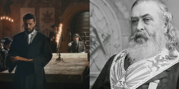 Payitaht Abdülhamid'de bomba sahne! Mason Albert Pike'ın 2'si gerçekleşen 3 dünya savaşı planı!