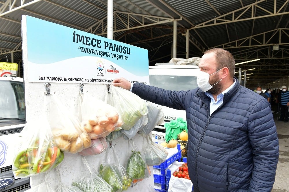 Pazar yerlerine imece panosu 