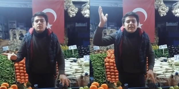 Pazarcı gençten sosyal medyayı sallayan sözler...