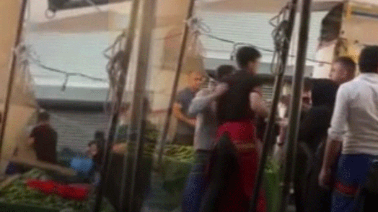 Pazarda ortalık savaş alanına döndü!