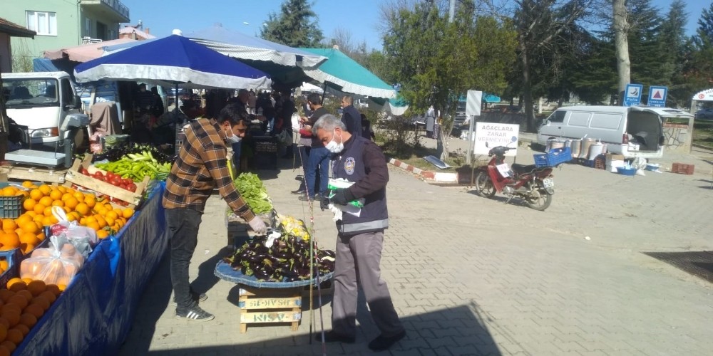 Pazarlar ilçe pazarında önlemler 