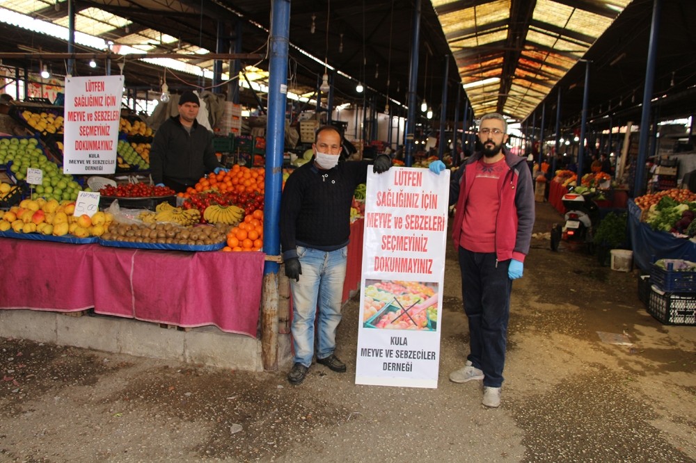 Pazaryerinde yeni korona tedbirleri 