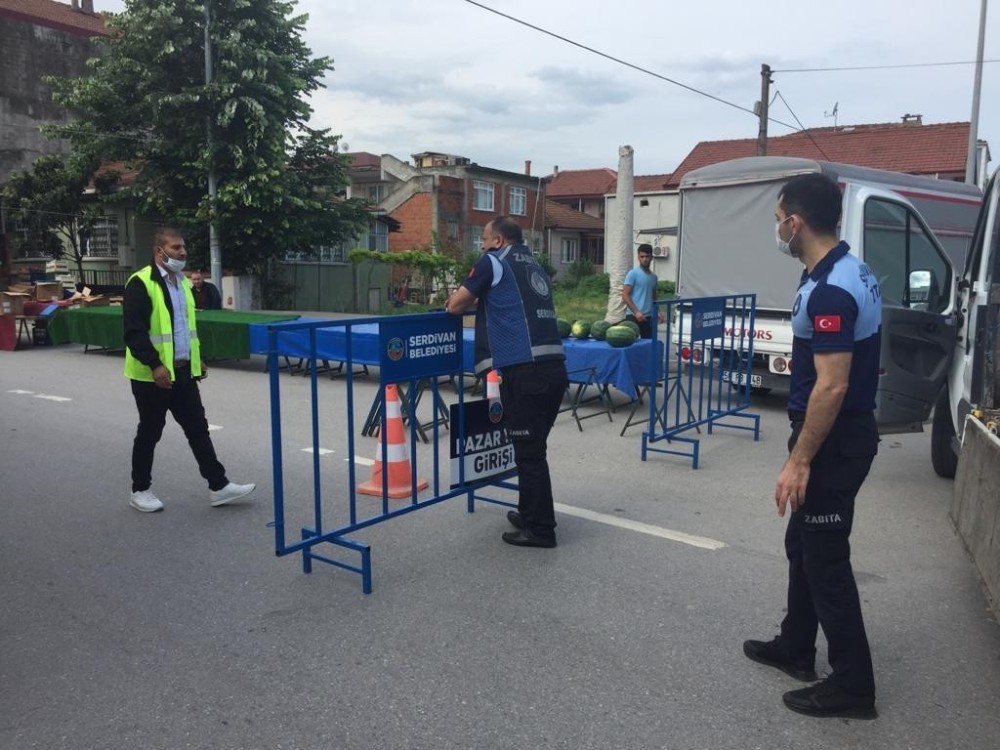 Pazaryerlerinde normalleşme sürecinde de denetimler sürüyor 