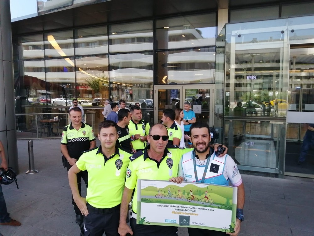 Pedallar bu kez farkındalık için döndü 