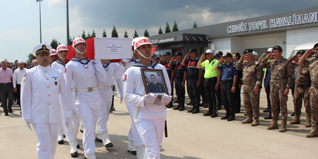 Şehidimizin naaşı Kocaeli’ye götürüldü