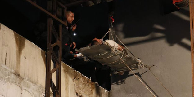 Pencereden apartmanın terasına düştü