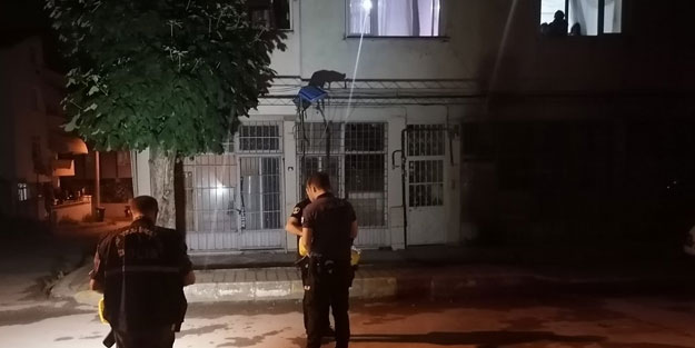 Pencereden atılan kadın yaralandı