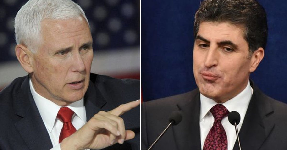 Pence'ten Barzani'ye işbirliği telefonu!