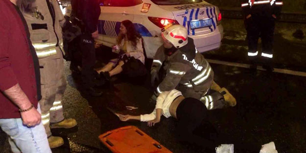 Pendik'te aynı noktada peş peşe 2 ayrı kaza: 2'si ağır 5 yaralı