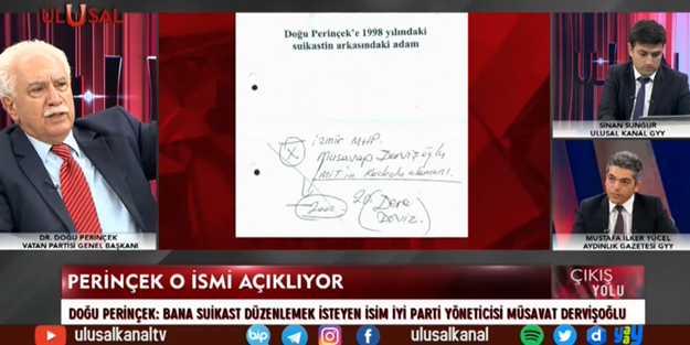Perinçek kendisine suikast planlayan İYİ Partili ismi açıkladı!