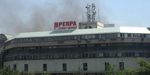Perpa Ticaret Merkezi'nde yangın