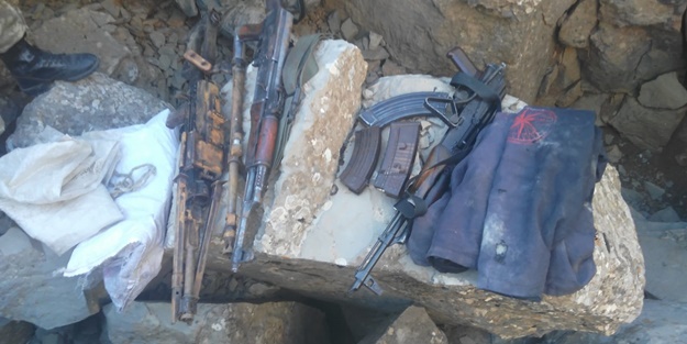 Pervari'da PKK'lılara ait mühimmat bulundu