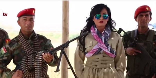 Peşmergeyi bu pop yıldızı motive ediyor