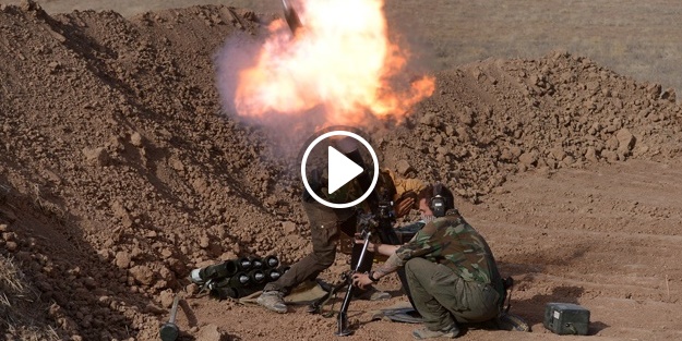 Peşmergeyle birlikte çatışan Amerikan askeri görüntülendi