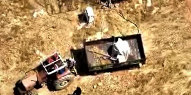 Petrol beklerken tarlalardan bakın ne fışkırıyor! Bunun adı alçaklıktan başka bir şey değil