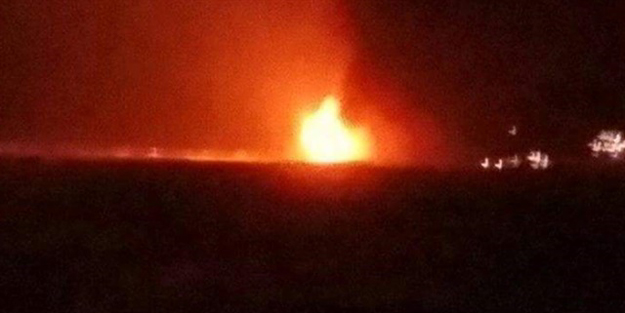 Petrol platformunda yangın