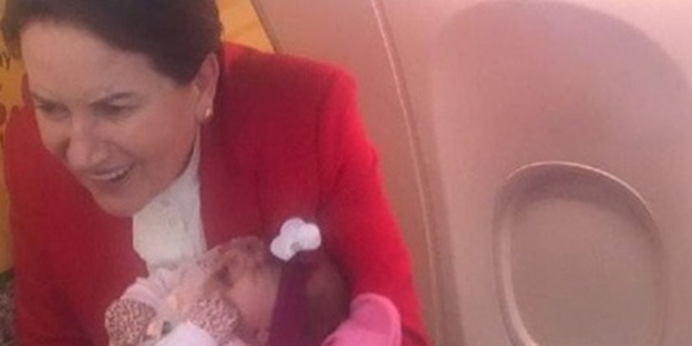 Pilottan uçakta Meral Akşener'e sürpriz