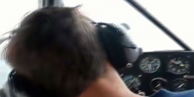 Pilotun şakası kalpten götürüyordu