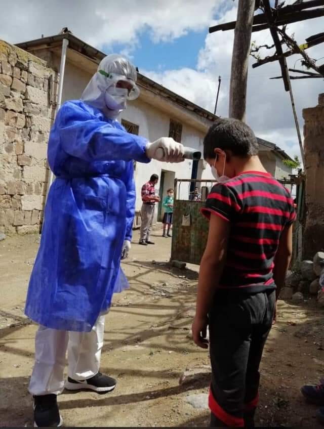 Pınarbaşı’da filyasyon ekibi Covid-19 test çalışmalarını sürdürüyor 